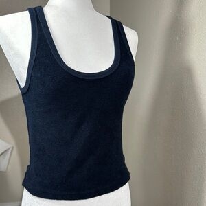 Perfectwhitetee Fitted Black Tank Top